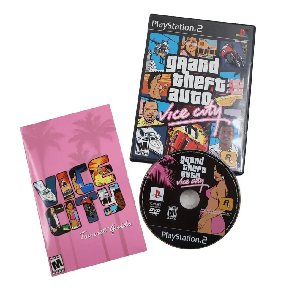 Vintage PlayStation 2 Grand Theft Auto Vice City video Game